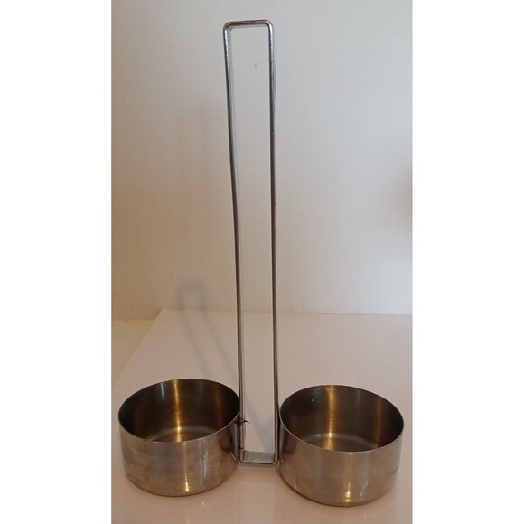 Vintage Stainless Steel 18/8 Taper /Thin Candle Holder & Oil Vinager Holder Lot - Picture 3 of 13